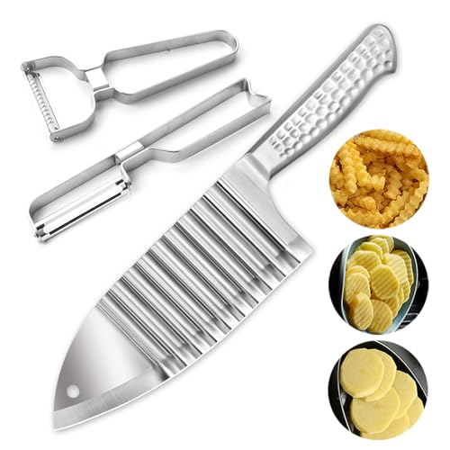 Comparison: Best Knife For Cutting Potatoes 6 Hong Won Crinkle Cut Knife, Potato and Vegetable Cutter, Stainless Steel