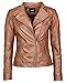 Produktbild Maze Damen Lederjacke Mit Stehkragen Sally Cognac XS