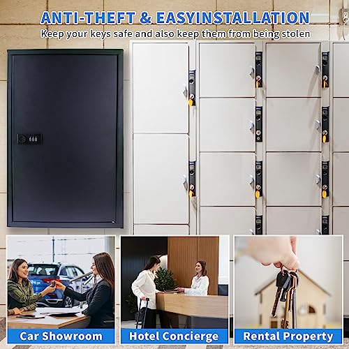 Key Lock Box 36, Key Cabinet Organizer, Metal Key Lock Box, Key Lock Box Wall Mount, Key Lock Box For Outside, Key Lock Box For Car, Key Safe Security Storage Lockbox Holder For Valets, House. #TOP2