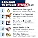 STRELLALAB Wild Alaskan Salmon Oil for Dogs - Natural Omega 3 for Dogs & Cats, Itch & Allergy Relief, Skin & Coat Support - Fish Oil Liquid, EPA+DHA Fatty Acids for Hip&Joint 64 OZ (Pack of 2)