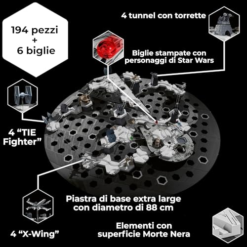 Ravensburger - Gravitrax Star Wars Deathstar | Pista Biglie Con 201 Pezzi | Rompicapo Bambini Con Le Biglie | Giochi Bambino 8 Anni Maschio | Giochi Per Bambini Compatibili Con Tutti I Gravitrax - 2