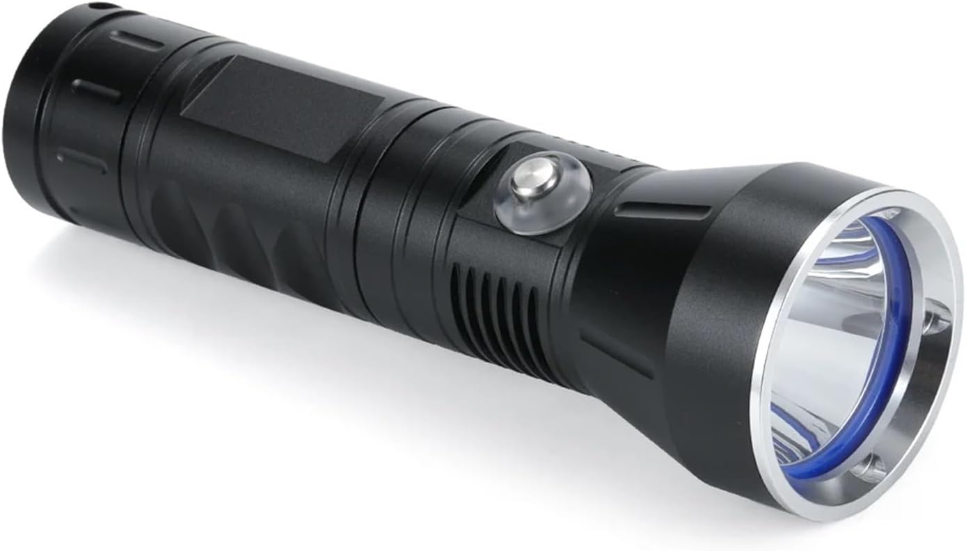 Generic Compatible for Professional 30W LED Diving Flashlight - 3000 Lumens Tactical Underwater Light - 100M Deep-Sea Fishing Lamp(Package A)