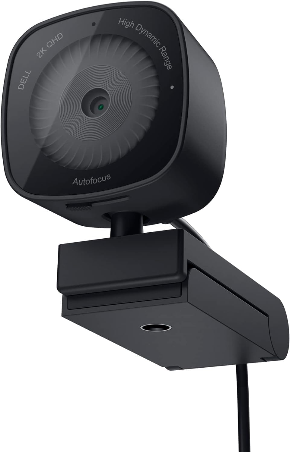 Dell Webcam WB3023-2K QHD/FHD/HD Resolution, Sony Sensor, f2.0 Aperture, Face Detection, Noise Reduction Mic, 2X HD Zoom, USB-A, Microsoft Teams/Zoom Certified - Black, wb3023t