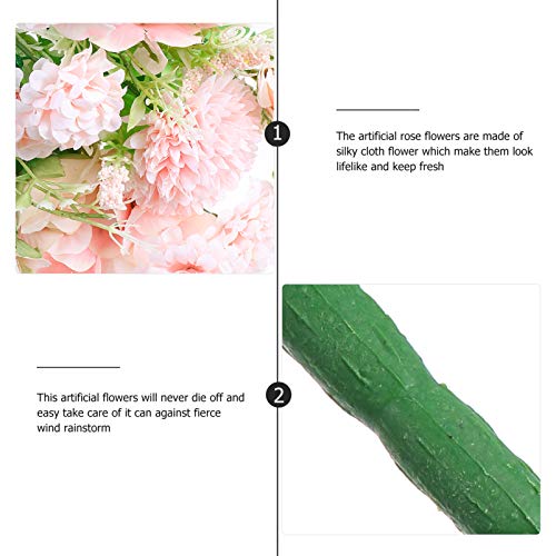 VALICLUD Buquê de Flores Artificiais Seda Falsa Arranjos de Flores Realistas Presentes para Decoraçõ