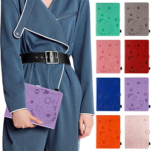 Ybfjce Case For Samsung Galaxy Tab A7 Lite 8.7" 2021,Pu Leather Folio Protective Stand Cover For Samsung Galaxy Tab A7 Lite 8.7" 2021(Sm-T220/T225),Cat And Bee Flip Tablet Case Shell,Purple #TOP6