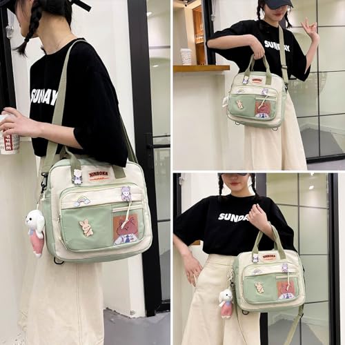 Cute Messenger Bag, Kawaii Backpack Japanese Crossbody Bag Aesthetic Bag Ita Bags with Kawaii Accessories2