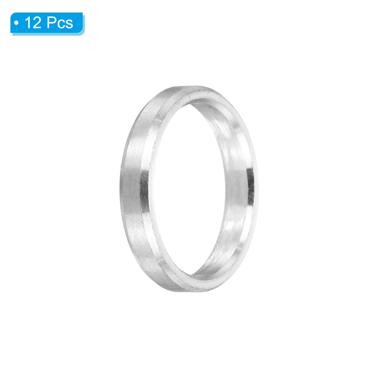 PATIKIL M10 Stainless Steel Spacers, 12Pcs Metal Spacer 10mm ID x 12mm OD x 2mm L Screw Standoff for 3/8" or M10 Screw - Image 3