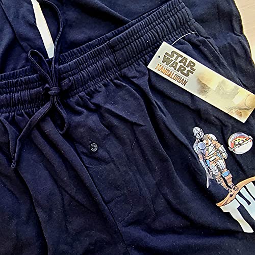 Starwars Mandalorian Bounty Hunter and Baby Yoda Lounge Pants3