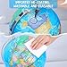 World Globe with Stainless steel Stand Rotating Earth Spinning Globe for Kids Geography Classroom Education or Decorations (8 Inch Blue)