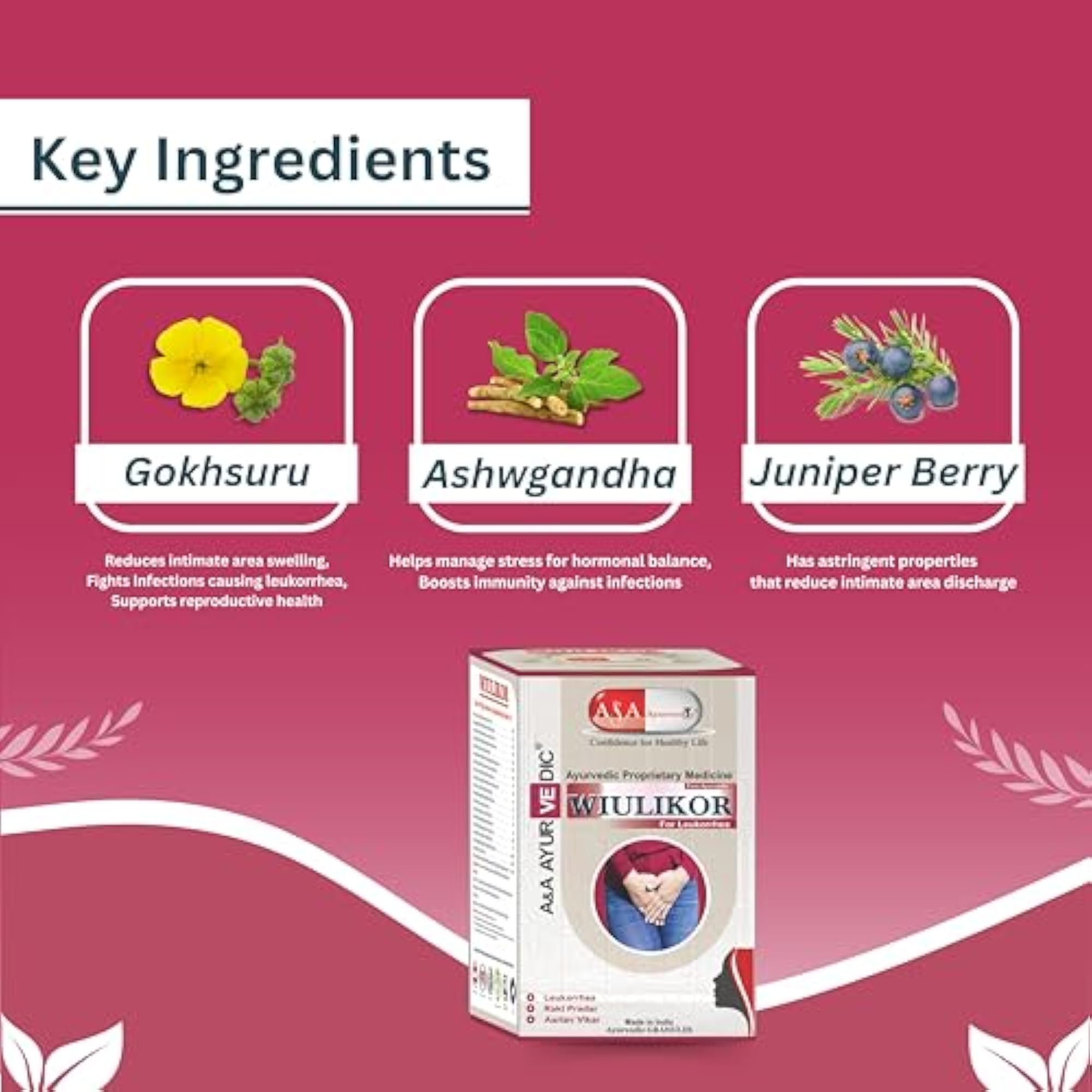 Wiulikor Ayurvedic Leucorrhoea Likoria Medicine, Wellness Support