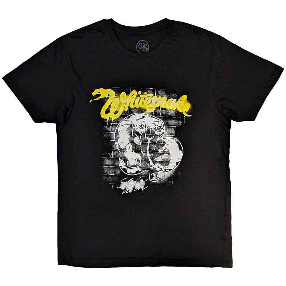 Rock Off officially licensed products Whitesnake Graffiti Band Logo T Shirt L Black