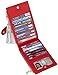 Travelambo Womens Walllet RFID Blocking Bifold Multi Card Case Wallet with Zipper Pocket Genuine Leather (Red Classic)