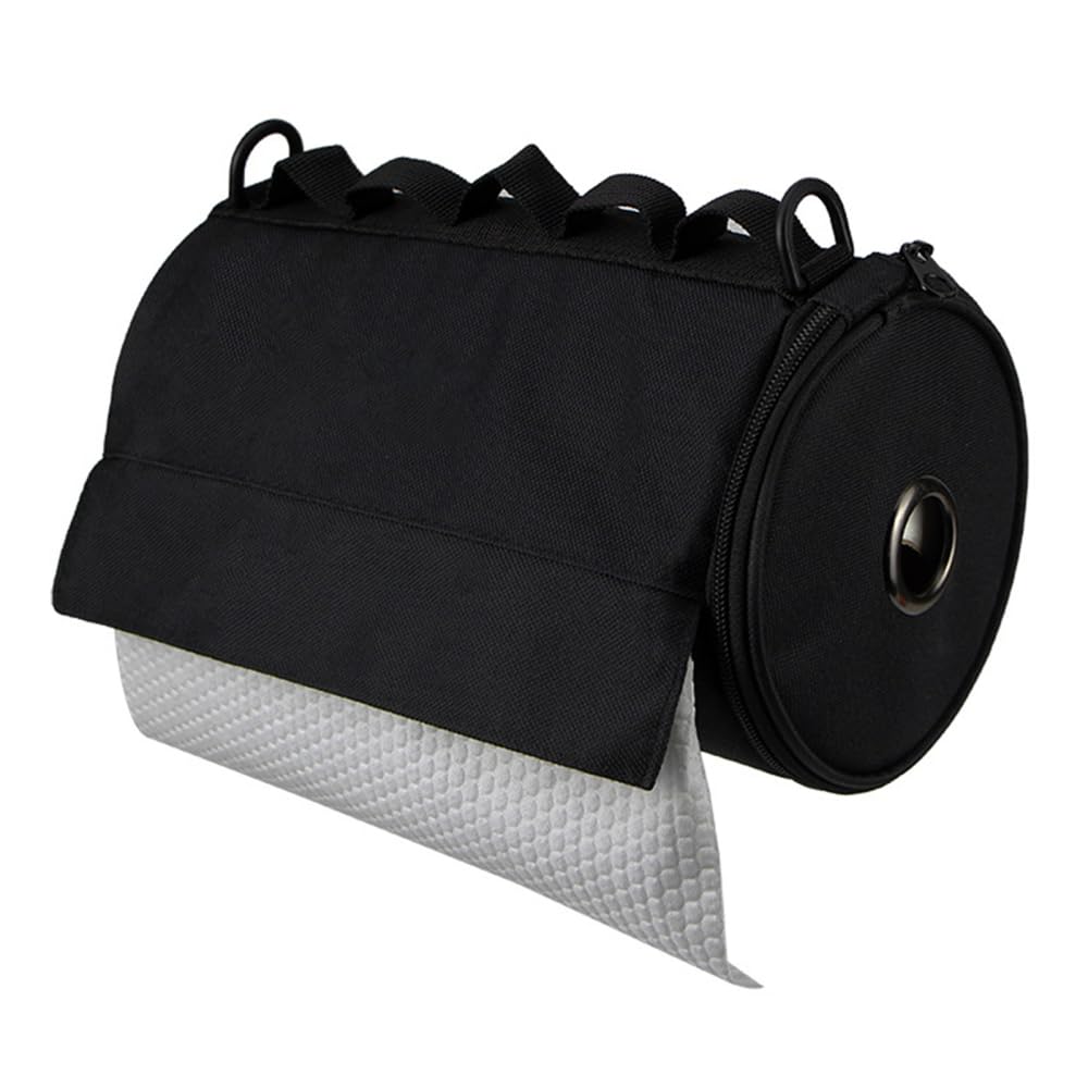 Mioyoow Light Hanging Toilet Paper Holder, Toilet Roll Case Tissue Storage Pouch With Handle & Side Webbing For Camping Hiking Picnics Home