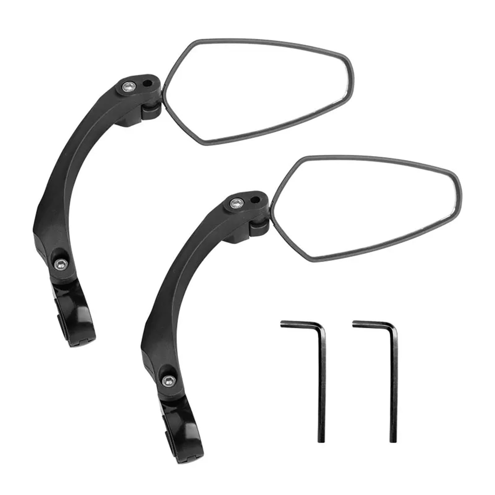 retroviseur velo Rétroviseur de cyclisme moto e-bike Scooter réflecteur de guidon vtt vélo Angles de vue larges rétroviseurs réglables(Right 2)