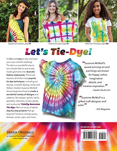 Totally Awesome Tie-Dye: Fun-to-Make Fabric Dyeing Projects for All Ages (Design Originals) Step-by-Step Instructions for Ice, Resist, & Shibori Techniques for Stylish Shirts, Socks, Scarves, & More - Image 2