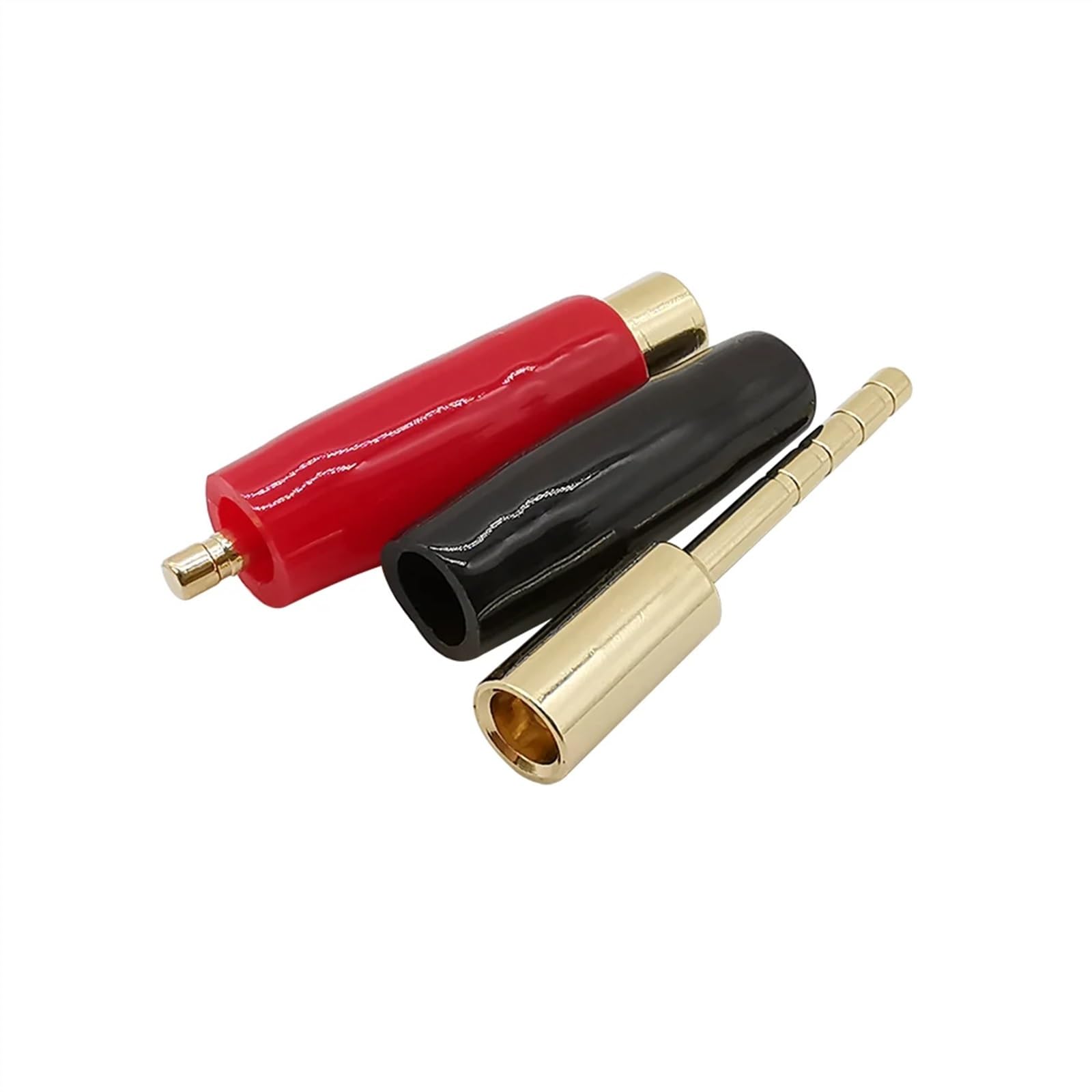 Adaptateur de Prise Banane en cuivre plaqué Or, Broche de 2mm, bornes Banane à Broche Droite, fiches de Haut-Parleur, connecteur de câblage, 8 pièces