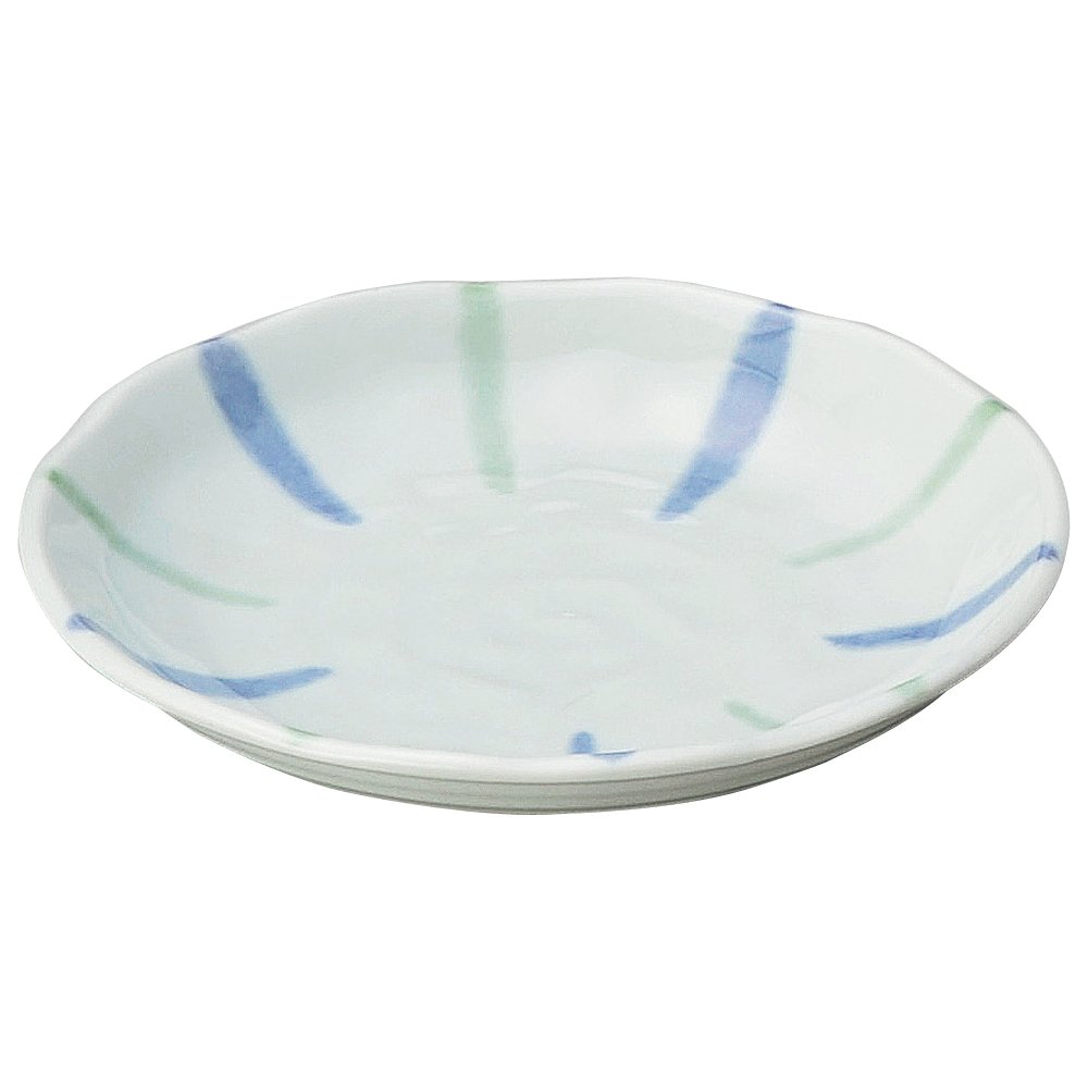 Amazon｜山下工芸 小皿 青 φ14×2.5cm 青磁十草4.0皿 14063260