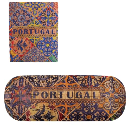 Gift Souvenirs Traditional Portugal Cork Eyeglass Case with Cleaning Cloth
