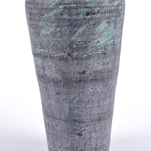 Handmade Tall Ceramic Rustic Vase, 12 Inches Whitewashed Terra Cotta Vase, Distressed Farmhouse Décor, Pottery Decorative Flower Vase for Home Decor, Table,Floor, Living Room Decor,Mantel - Image 6