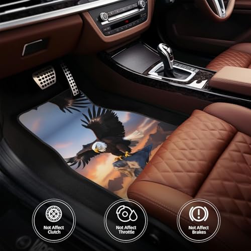 Tapis de voiture Mighty Bald Eagle universels et antidérapants pour tout modèle