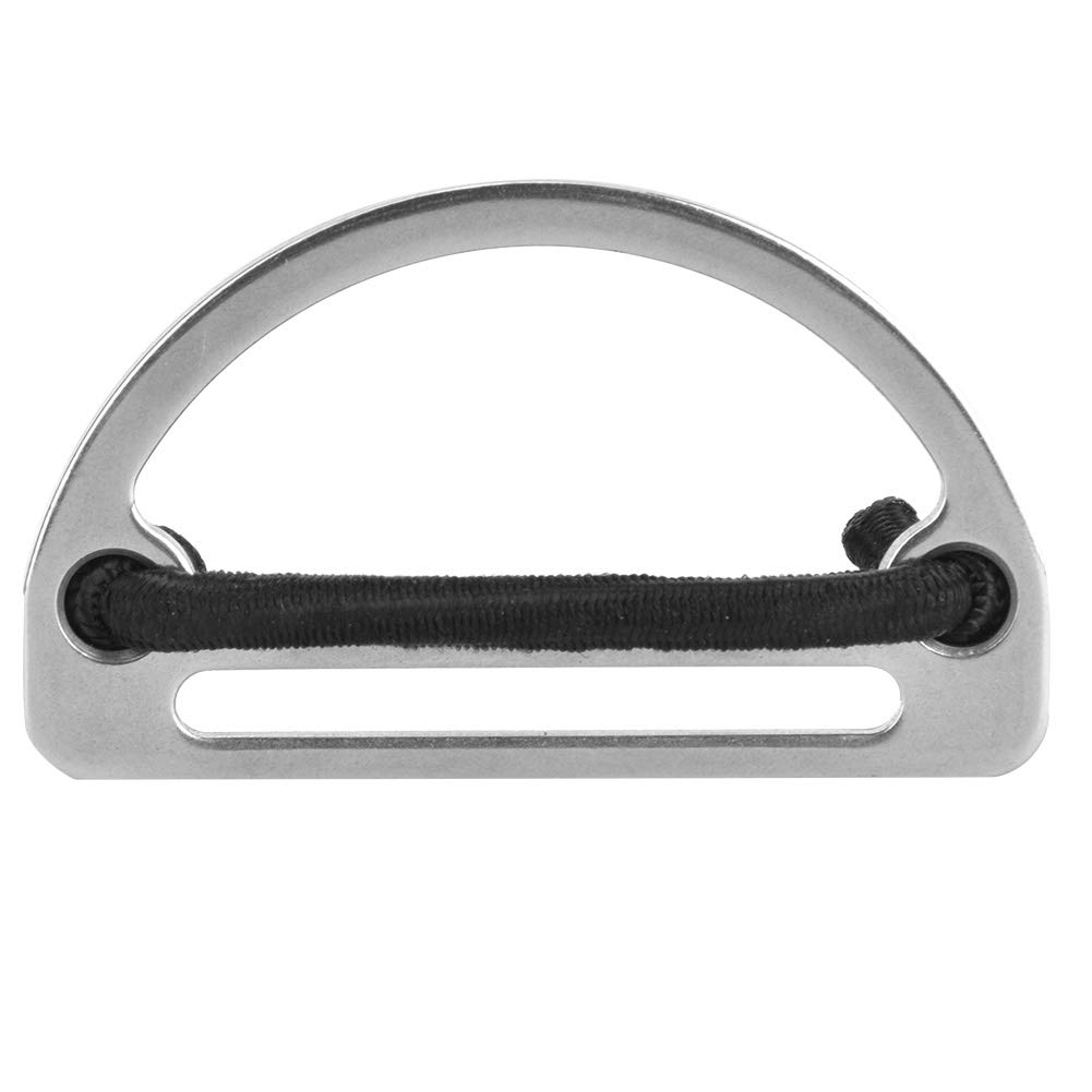 Stainless Steel D Round Belt Buckle Webbing Strap Diving Accessory for Adult Divers