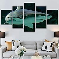 SIGNWIN 5 Panel Canvas Wall Art Quiet Dangers for Home Decorations Ready to Hang - 60