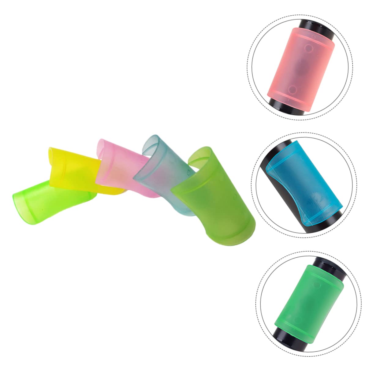 COSMEVIVI Flute for Beginners 15pcs Plastic Flute Protectors Protective Covers Musical Instrument Accessories Durable and Practical Random Color