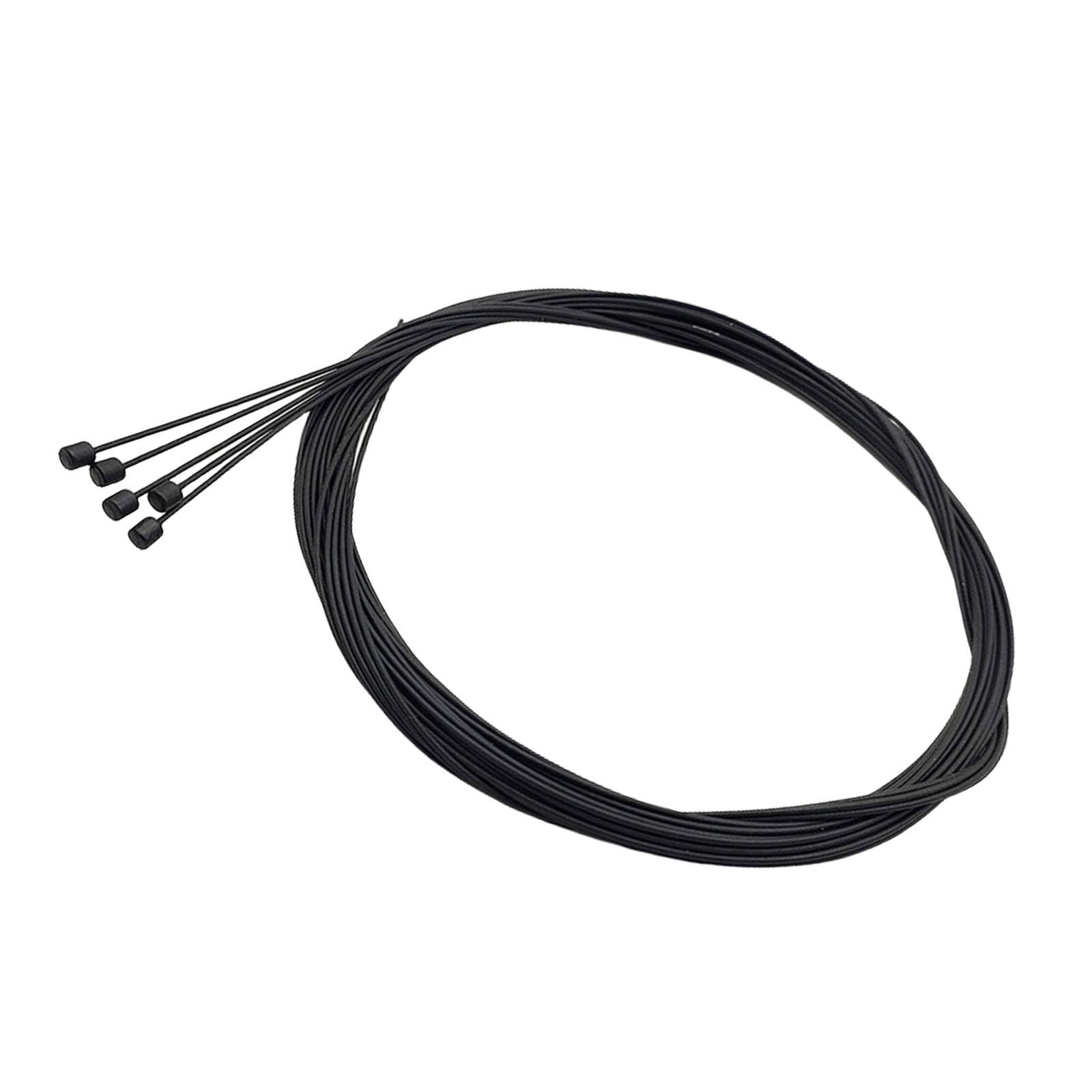 Pepwe Black 5Pack Teflons Coated Gear Shifts Cables Durability Teflons Bicycles Gear Cables For Smooth Shifting