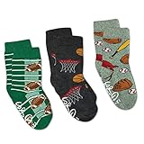 Baseball, Basketball and Football Kids Socks, 3-Pack, 2-4 Years