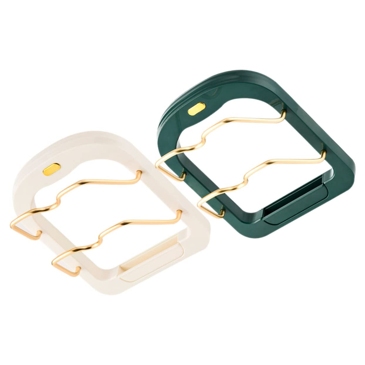 Sosoport 2Pcs Pot Lid Organizer Mounted Punch Kitchen Storage for Pan Lids Design Sturdy and for Efficient Kitchen Organization