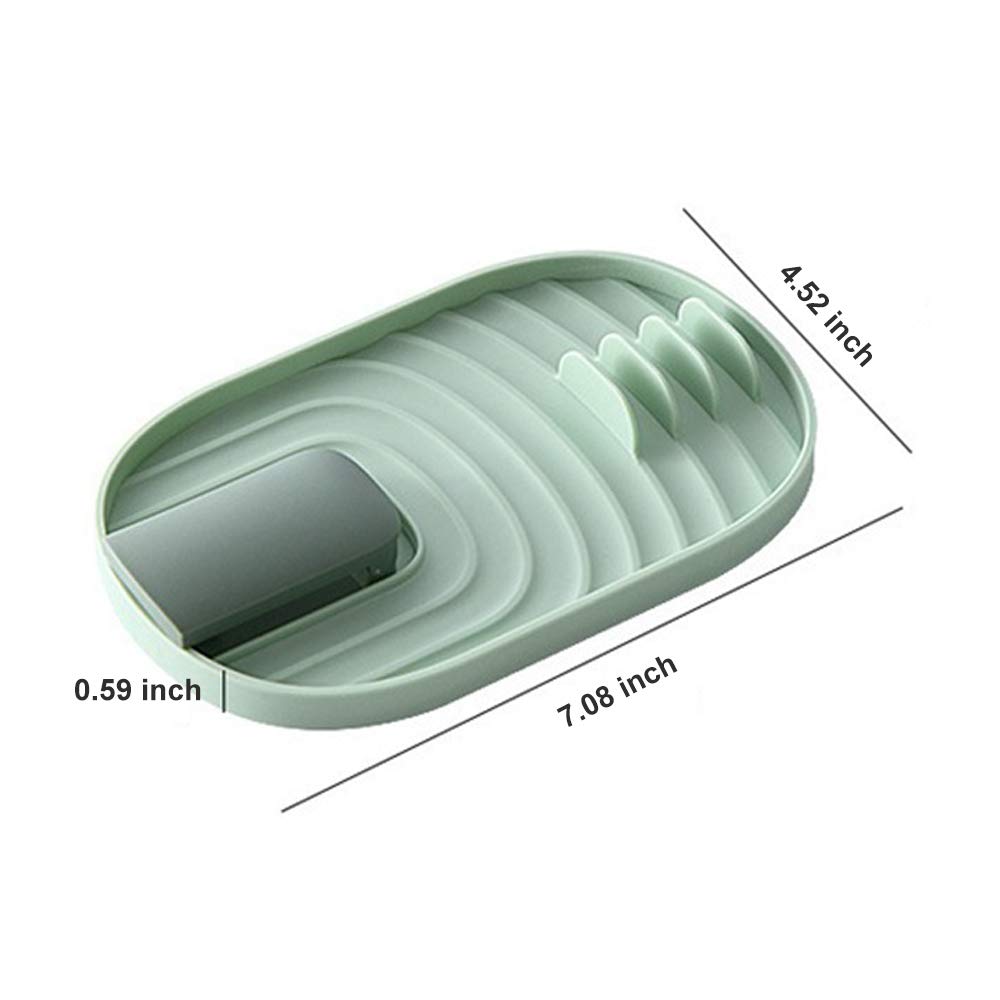 4 Pack Opvouwbare Pot Dekselhouder, Rust met Druppelpad, Keukengerei Rest voor Lepels Deksels Spateltang, Opknoping Design Keuken Opbergrek