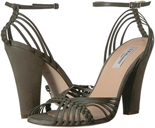 L.K. Bennett Women's LILYBELLE Heeled Sandal, gre-Khaki, 40.5 Medium UK (10 US) | Image 6