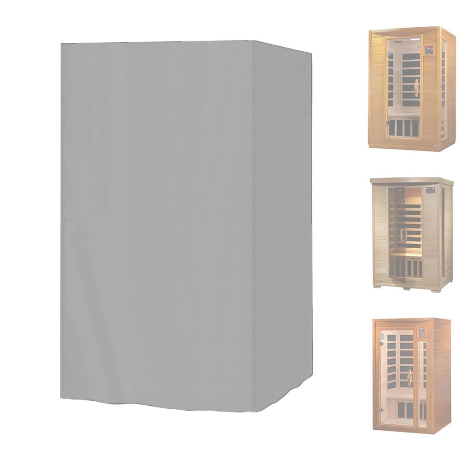 Xjdzineq Commercial Steambath Defender 122x122x193cm 420D Impermeable Fabric Protective Casing with Adjustable Straps, Fade Direct Current Steambath Dirt Protect Outdoor