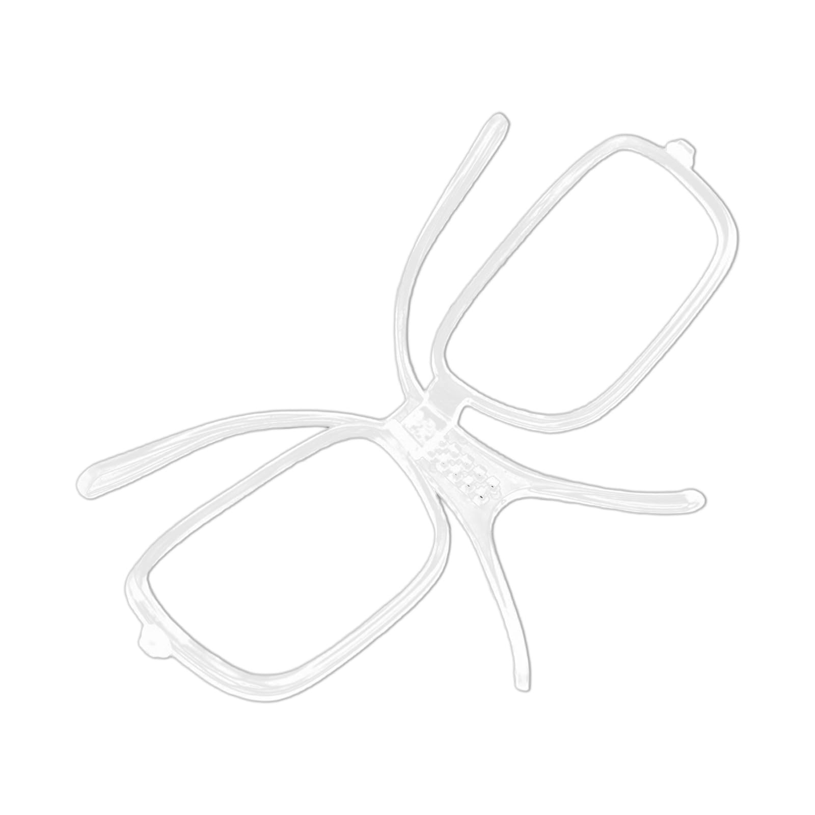 Nawwgy Adjustable Ski Goggles Insert Adapter Clip 140mm Clear Unisex Snow Sports Motorcycling Accessory