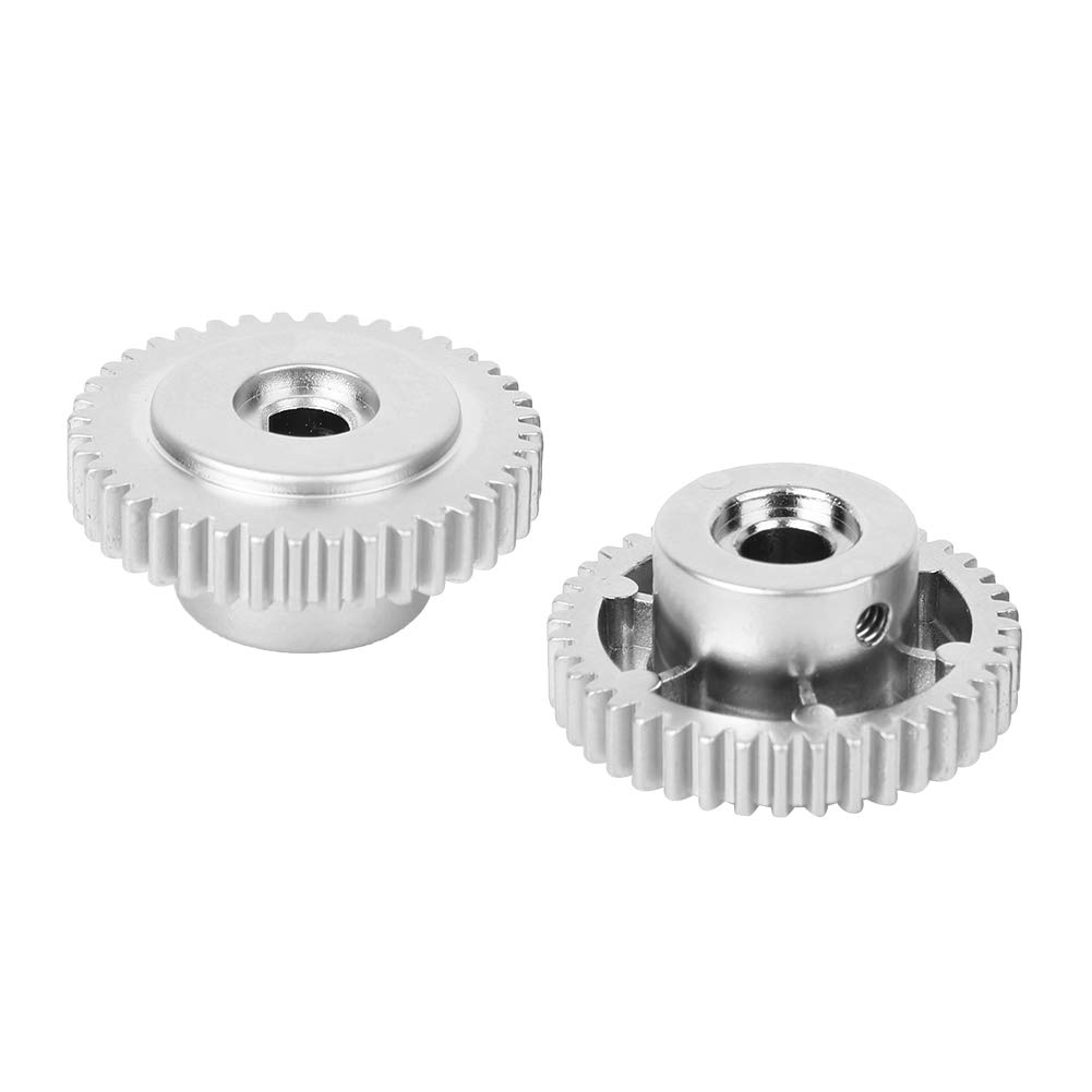 D Hole Gear High Strength Metal 40 Teeth Industrial Robot Parts 6mm Center Hole 2pcs Metal Gears for Robotics and Machinery Applications