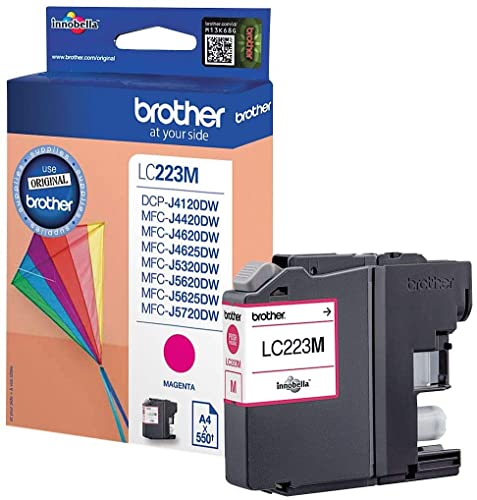 Brother inkoustová nápl?LC-223M/?ervená/550 stran