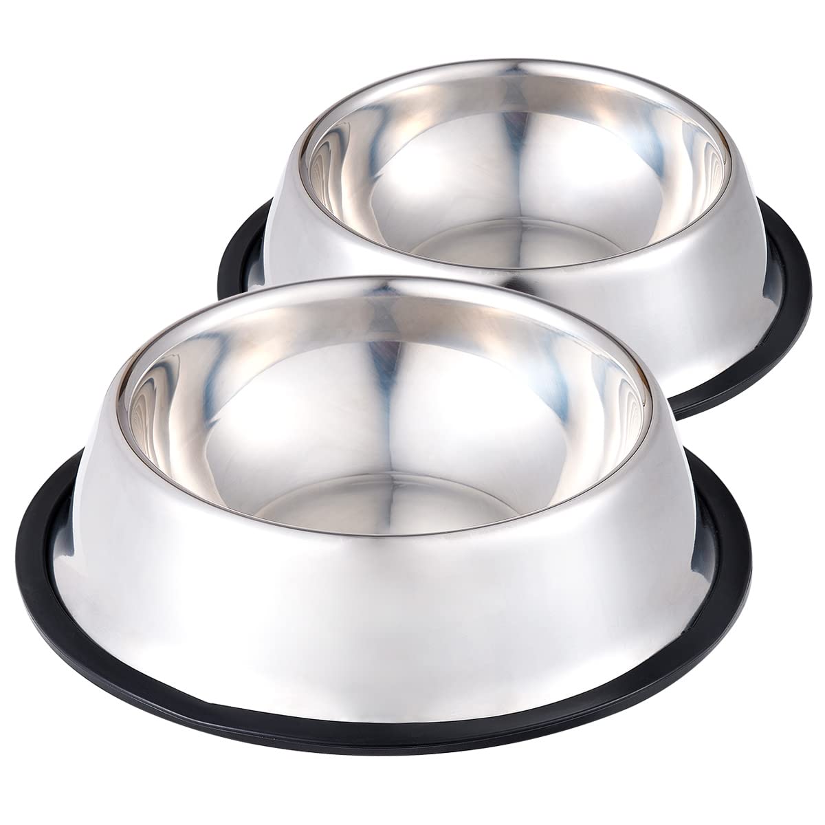 Stainless Steel Dog Bowl with Rubber Base for Food and Water, Pet Food Container, Perfect Dog Bowls Choice for Small/Medium/Large Dogs or Cats (2 Pack) (B08GSKYXZH) Amazon Price History, Amazon Price Tracker