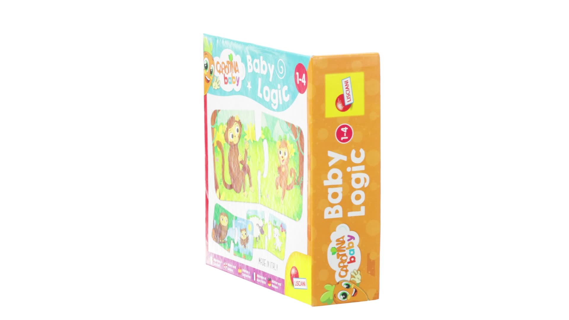 Lisciani CAROTINA Baby Sensorik-Set – 5 Spielzeuge Ab 3 Monate, Rasseln & Beißringe