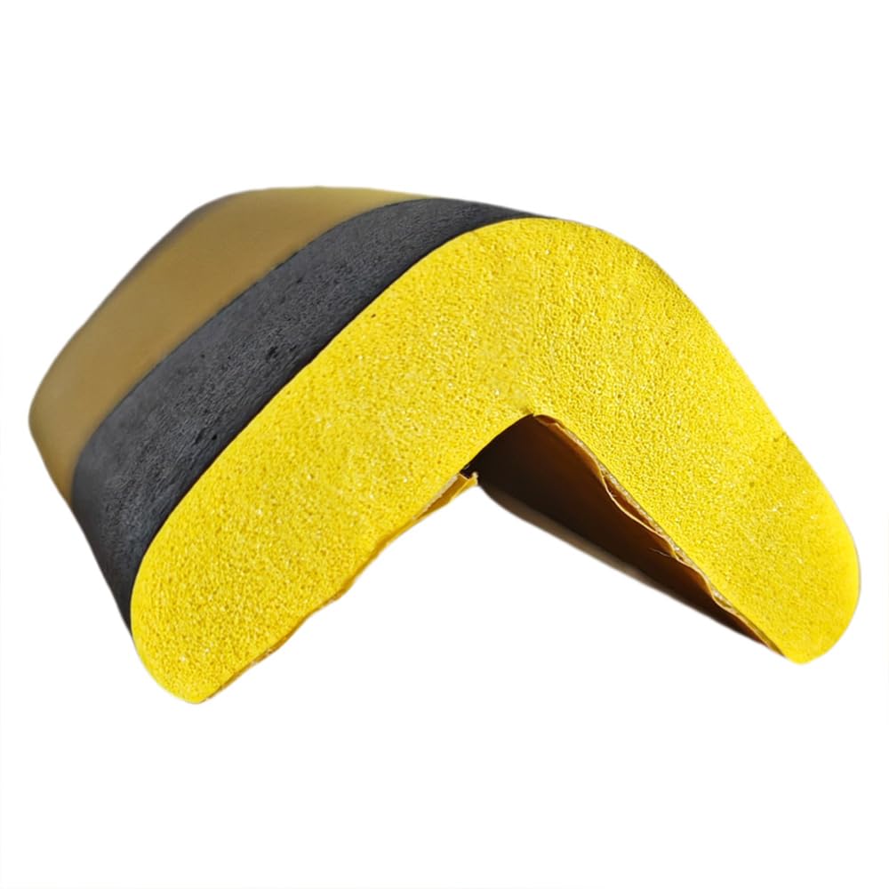 TRUHUI 'Mind Your Head' Schaumstoff-Kantenschutz, Eckenschutz aus Schaumstoff, Schwarz-Gelber Kantenschutz, 5 Meter