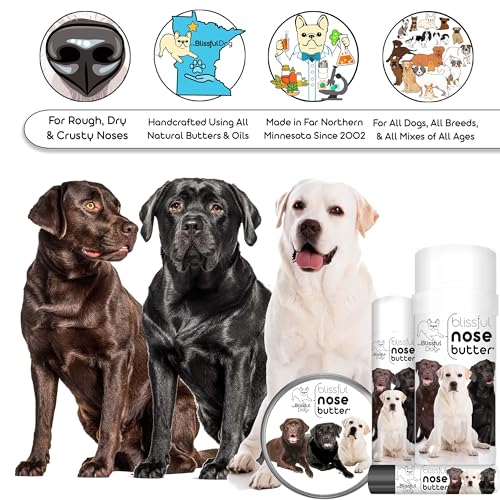 Image of The Blissful Dog Labrador Retriever Nose Butter, Versatile Dog Nose Balm for Dry Nose, Handcrafted Nose Moisturizer, Easy-to-Apply Dog Essentials, Unscented, 2 oz.