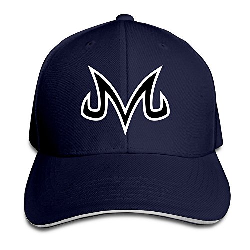 Hittings Vegeta Majin Dragonball Z Swoosh Flex Sandwich Bill Cap Adjustable Navy