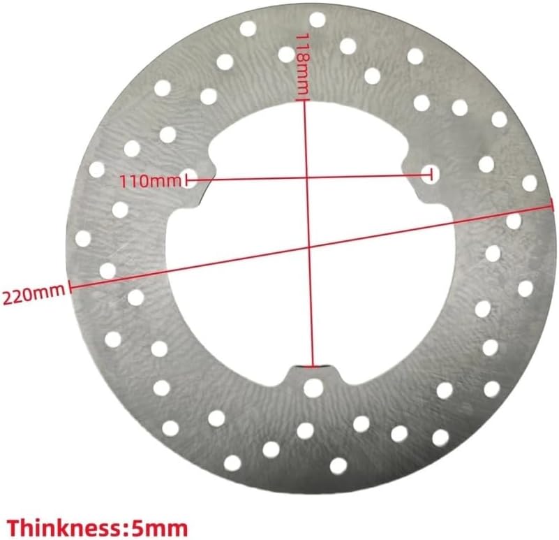 Rear Brake Disks Rotor 220mm Fit For YZF-R3 ABS 300cc 2015-2022 MT-03 ABS MT-25 250cc 2016-2022 1WDF582W00
