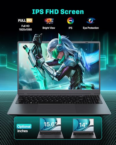Image of Laptop Computer 15.6 inch - 32GB RAM 1TB SSD Laptops, Pentium Gold Processor(Up to 3.4GHz), 1080P FHD Screen, USB3.2, Type-C, WiFi5, BT5.2, PC Laptop for Business and Student