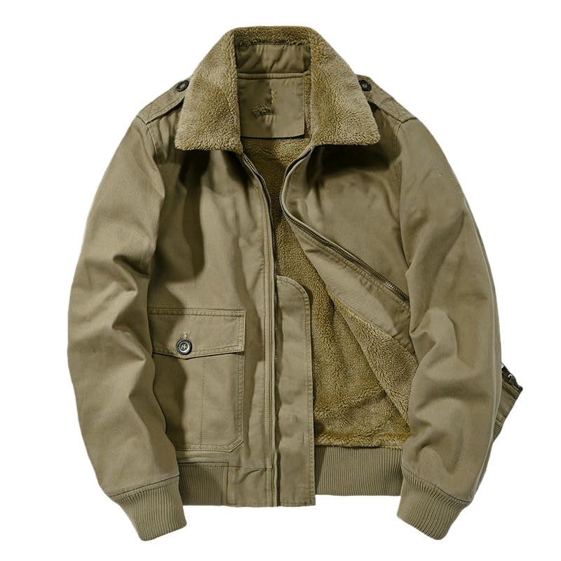 Veste de travail courte homme veste coton épais blouson cargo