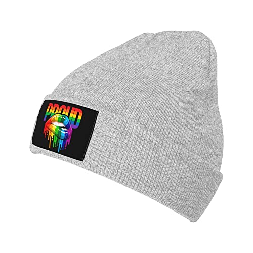 Sombrero De Beanie Orgullo Gay De Labios Arcoíris Gorro De Quimioterapia Deporte Cómodo Turbantes, para Dormir, Esquí, Running, 56-62cm