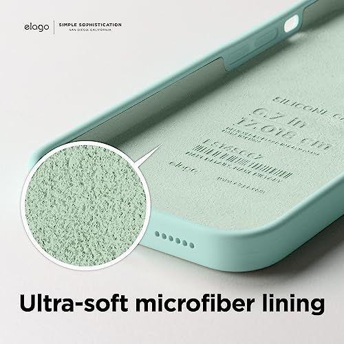 elago Compatible with iPhone 14 Series, Liquid Silicone Case, Full Body Protective Cover, Shockproof, Slim Phone Case, Anti-Scratch Soft Microfiber Lining - Image 8