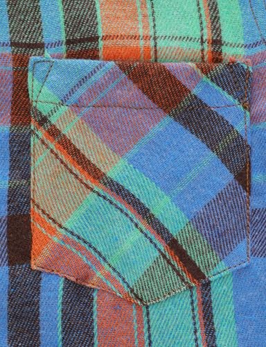 JOGAL Boys Plaid Shirt Long Sleeve Kids Button Down Shirts with Pocket for 6-14 Years4