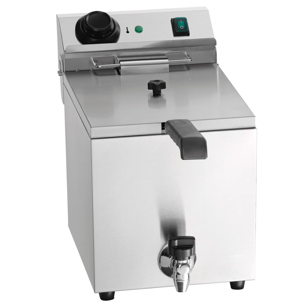 MBH Friggitrice professionale da 9 litri Friggitrice elettrica con controllo digitale per alberghiera.
