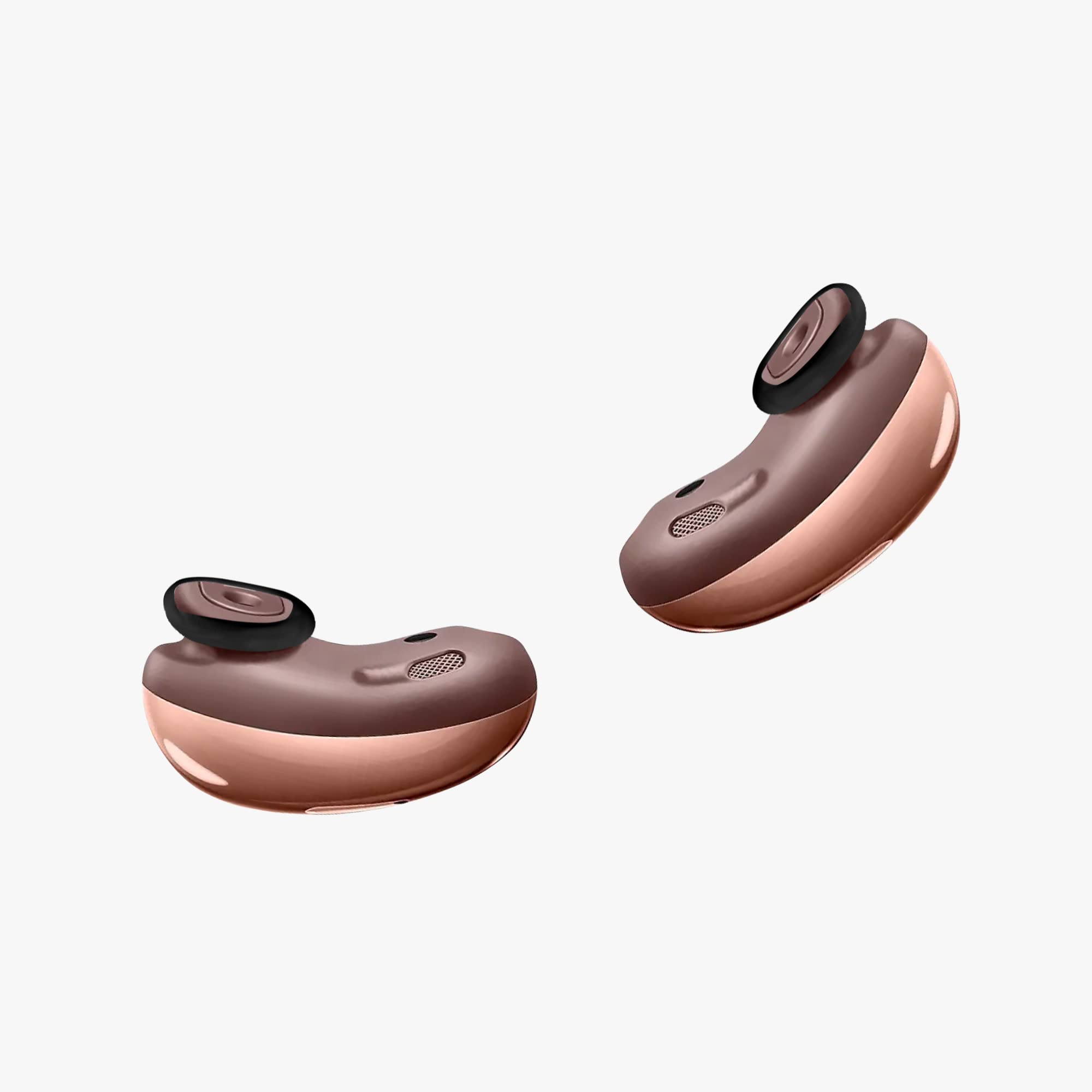 kwmobile Końcówki do słuchawek dousznych Kompatybilne z Samsung Galaxy Buds Live (zestaw 8 sztuk) - Silikonowe pokrowce rozmiar S i L - czarne