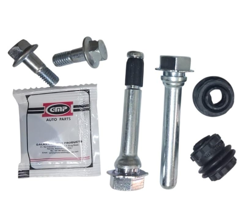 GMP Oversized Caliper Pin Kit for Nissan Sunny/Micra/Scala/MG | Rubber Boots Included, Caliper Grease Included, Mounting Bolts Included, Steel Construction, Front Lower Position-image-37
